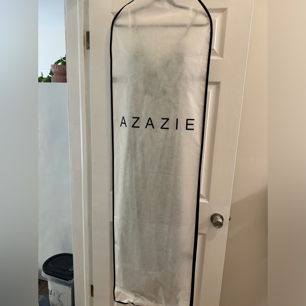 Azazie Dusty Sage Green dress